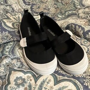 Mini Melissa Girls-  Black canvas Mary Jane style sneaker - NWOT